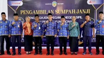Pesan Tegas Bupati Tana Tidung untuk ASN Baru Saat Pengambilan Sumpah
